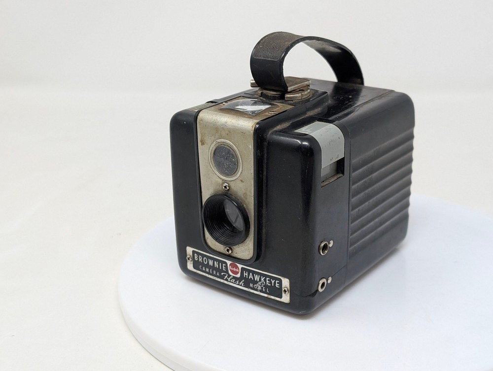 Vintage Kodak Brownie Hawkeye Camera Flash Model Tested Working
