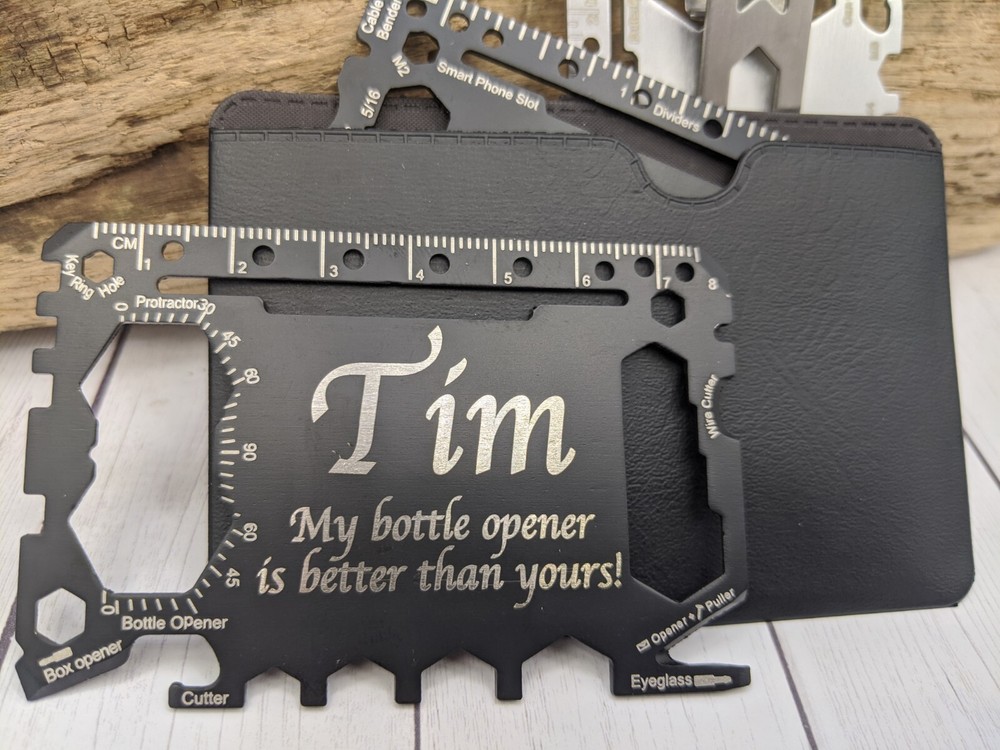 46 in 1 Credit Card Multi Tool - Personalized - Laser Engraved Multi Tool!