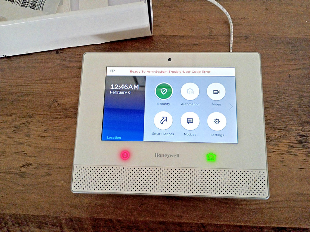 Honewell Lyric Controller home security - works but security code locked