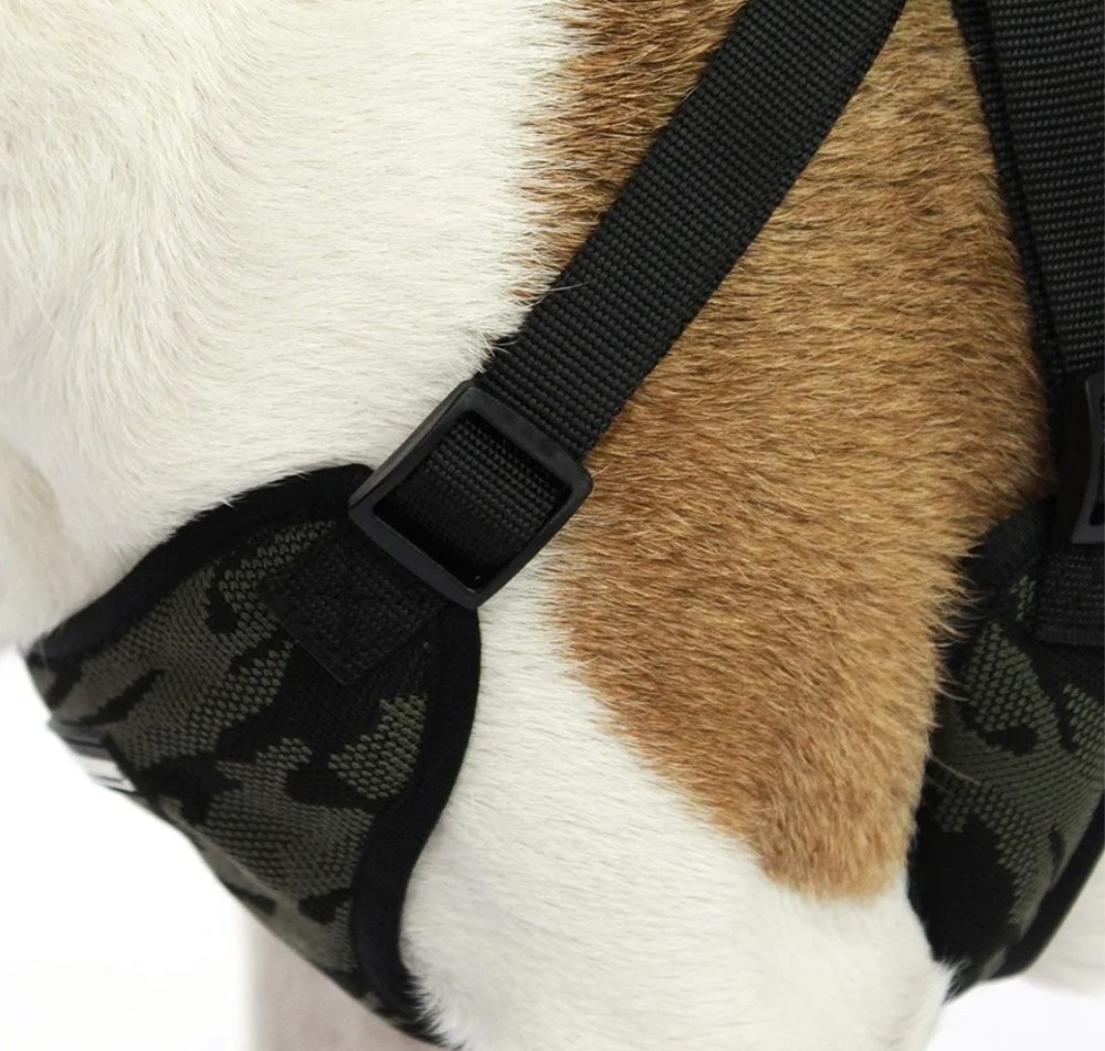 DawgKnit No Pull Dog Harness Step in Adjustable Vest Harness with Buckle Medium