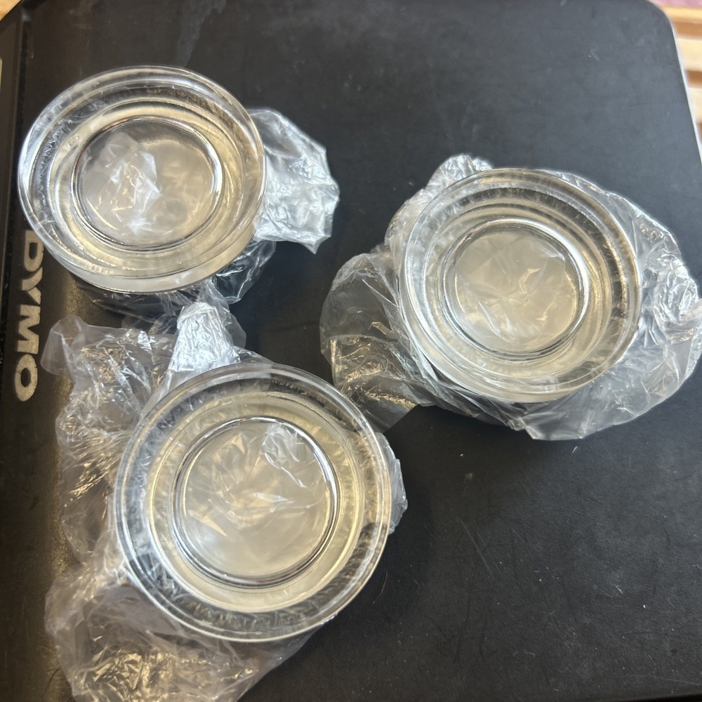 x3 Chanel Empty Glass Container than