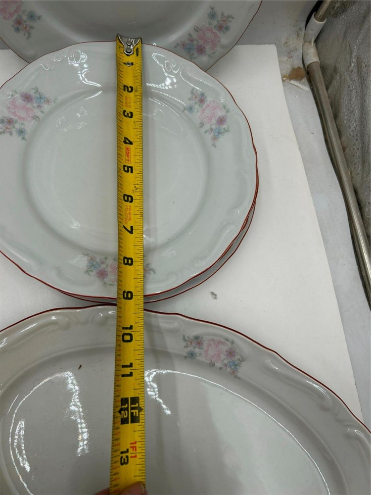 17 PCS FLORAL DISH SET - PLATES, BOWLS, PLATTER **READ**