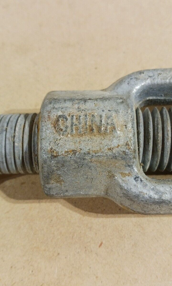 1" THREAD Turnbuckle HOOK Pulley Galvanized Drop Forge MILITARY SURPLUS TIE DOWN