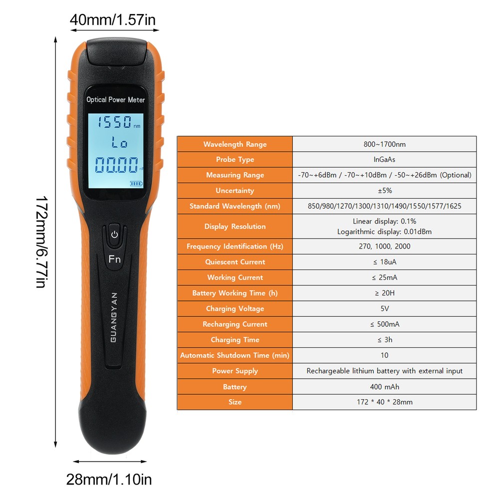 G11 Optical Meter High Rechargeable Optic Meter T6K2