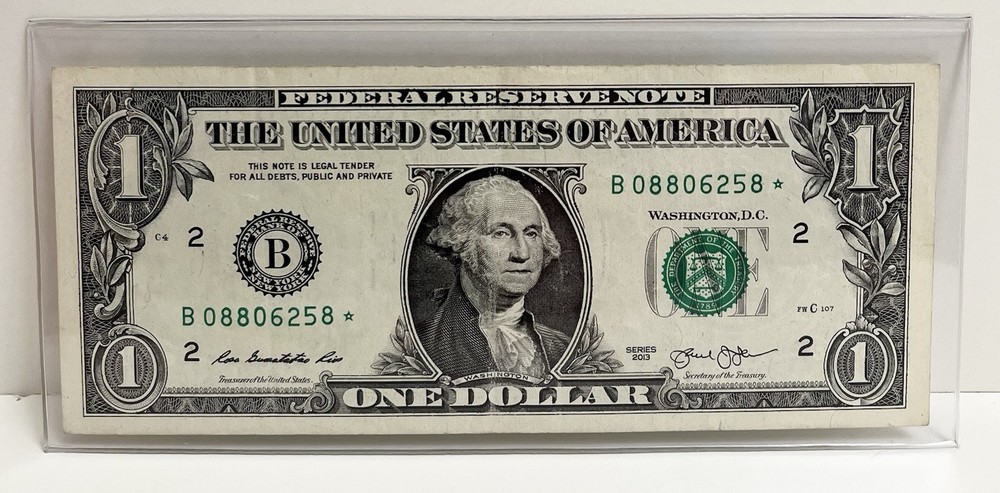 $1 2013 B Duplicate FW Star Note B08806258