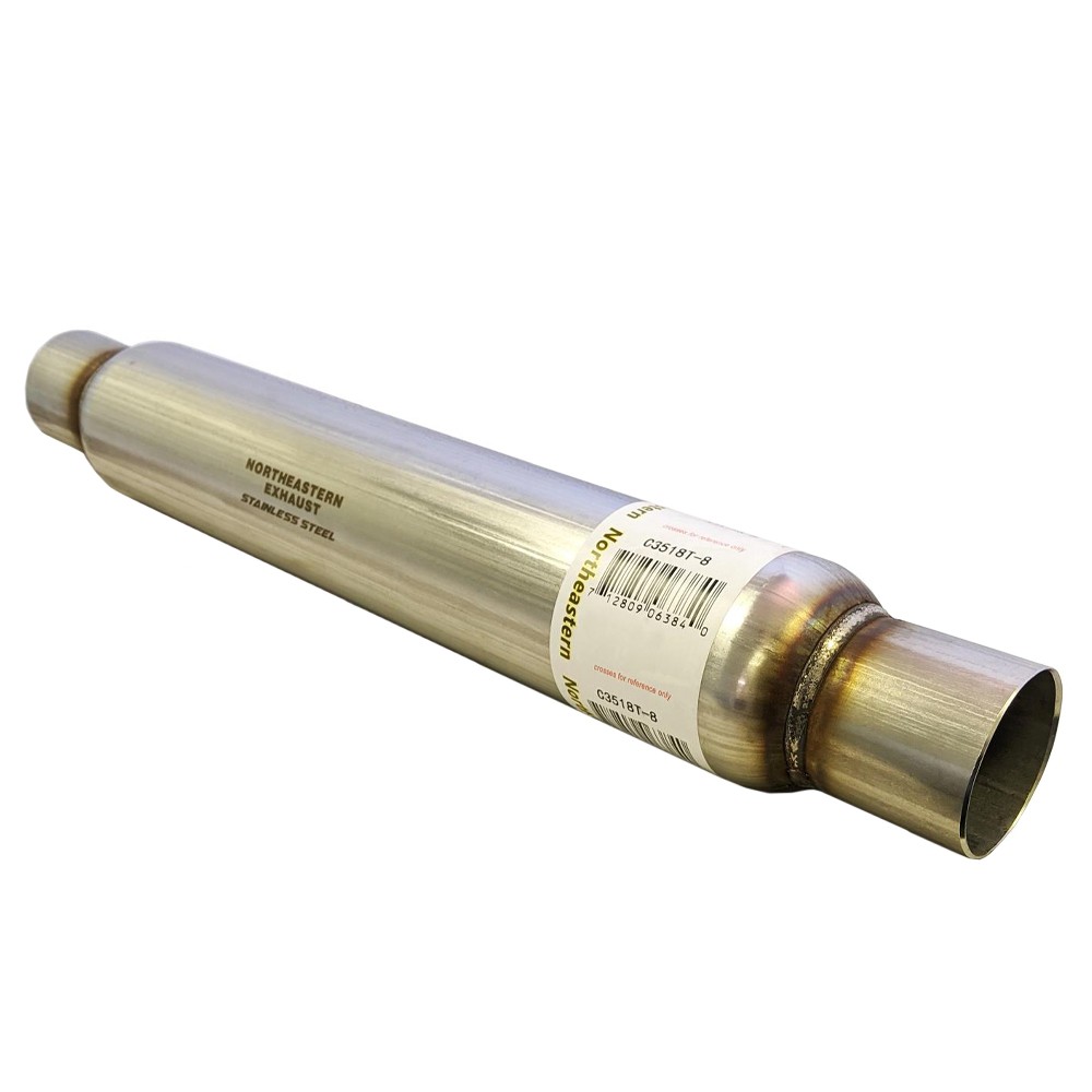 Universal Glass pack Resonator / Muffler 2.5"