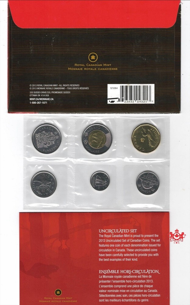 2013 Canada Proof Like Set - Royal Canada Mint -
