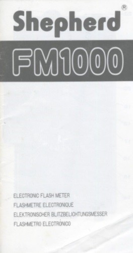 Shepherd FM1000 Flash Meter Instruction Manual multi-language
