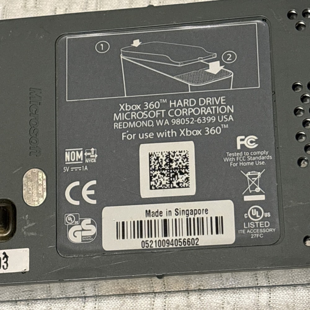 Official Microsoft XBOX 360 External 20GB HDD Hard Drive