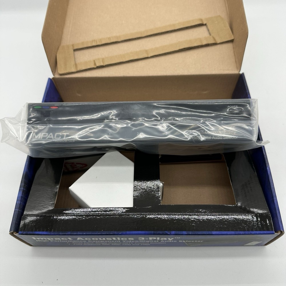 IMPACT ACOUSTICS 3-PLAY High Performance Component  Video/Digital Audio Selecter