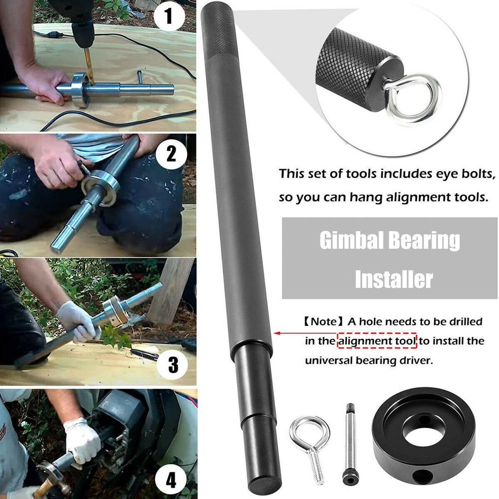 Gimbal Bearing Install Puller Alignment Hinge Pin Tool For Boat Alpha Bravo OMC