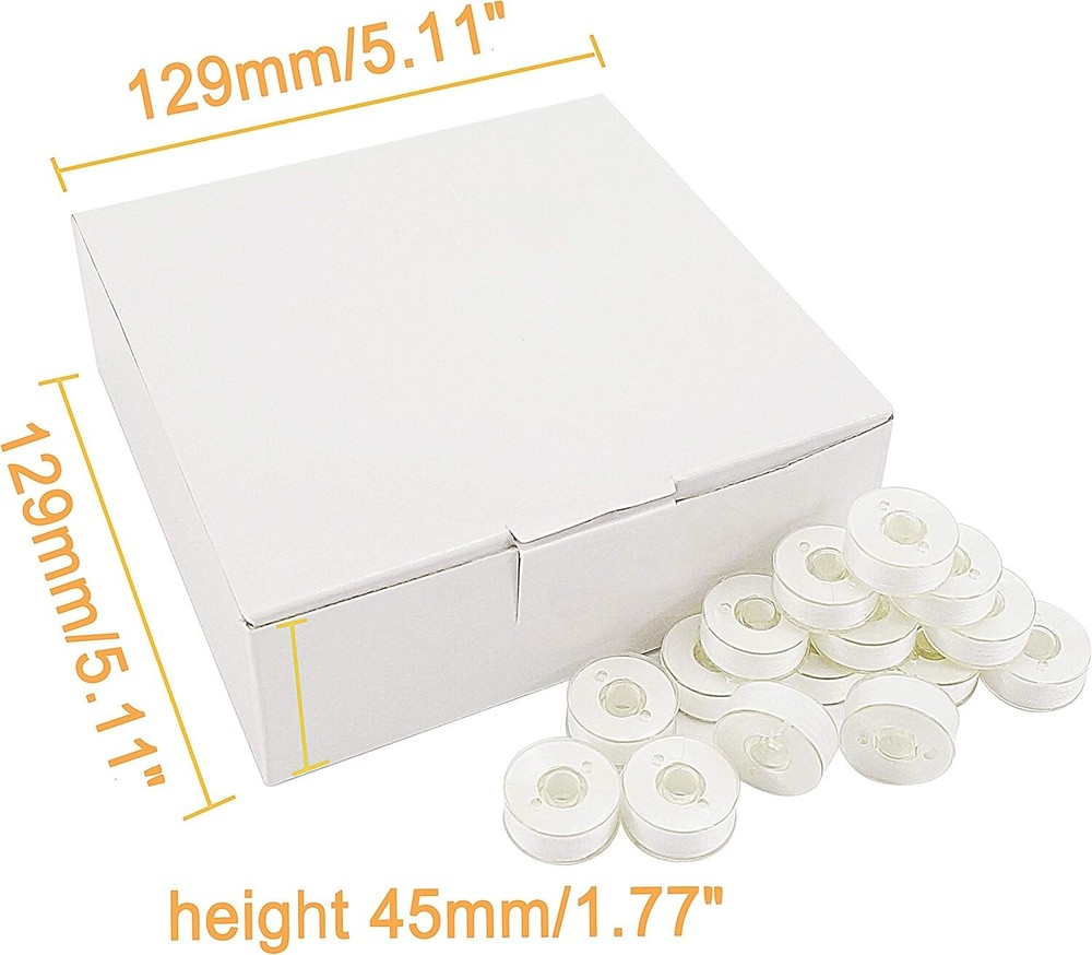 Comfortable Soft Spun Polyester 144pcs Prewound Bobbins - Machine Wash Safe