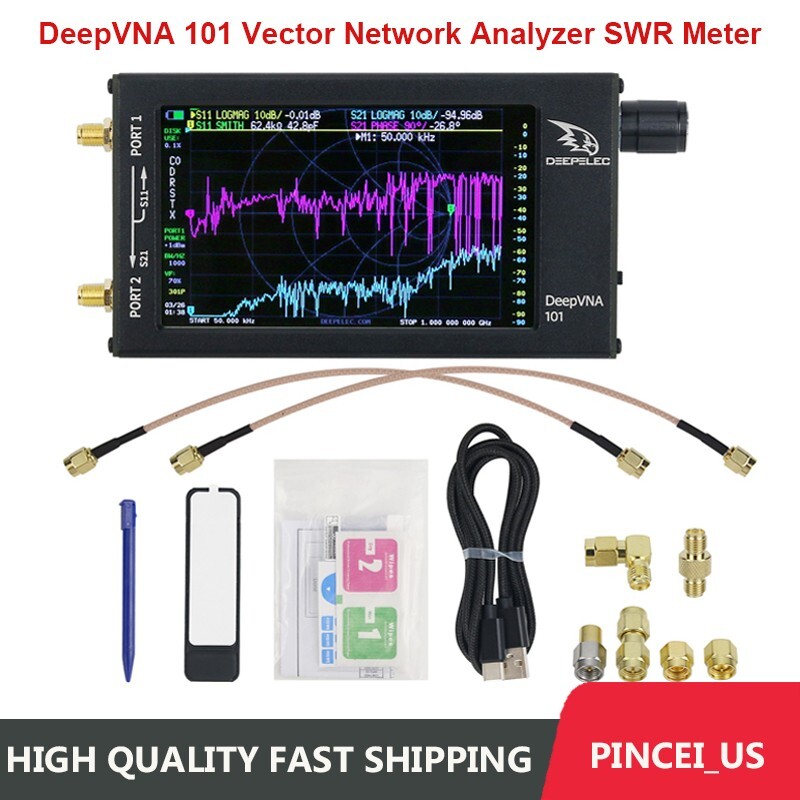 DeepVNA 101 Vector Network Analyzer NanoVNA HF VHF UHF Analyzer Shortwave Meter