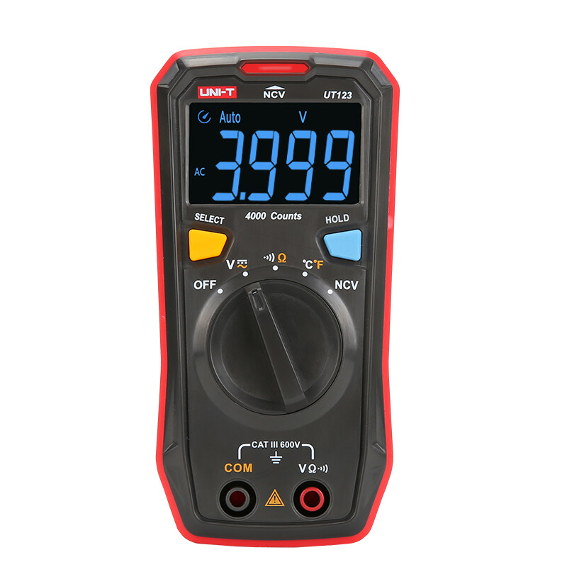 UNI-T UT123/UT123D Mini Digital Multimeter Auto Range Data hold AC DC Meter
