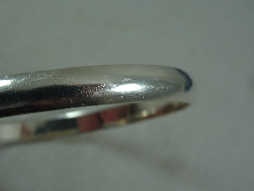 GRT Sterling Silver Bangle Bracelet 925 7mm 30.6grams Solid 8.5"