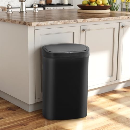 13 Gallon Trash Can Automatic Touchless Odor Control Black