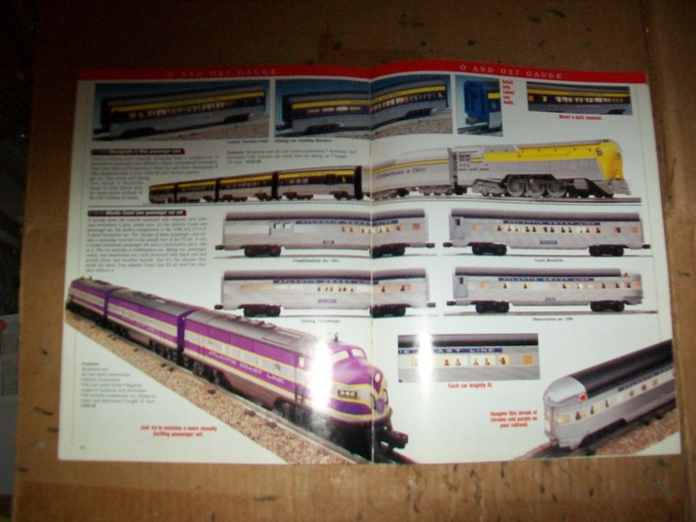 Vintage 1996 Lionel Model Trains Catalog