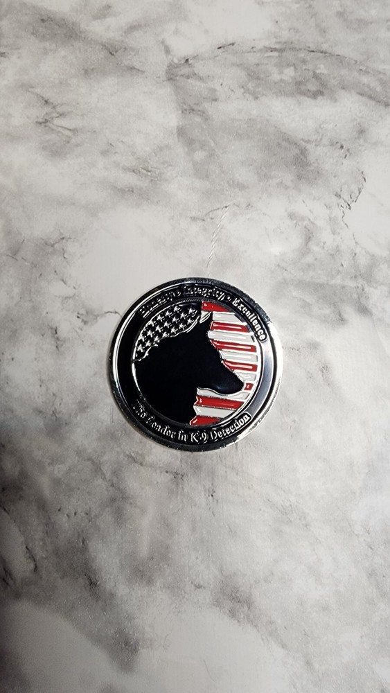 RARE AUTHENTIC AMK9/ACADEMI CHALLENGE COIN-EXCELLENT CONDITION