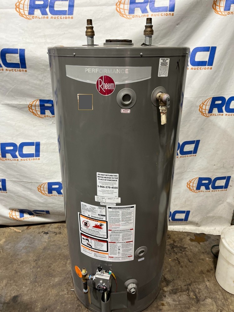 RHEEM XG75T06ST76U0 75 GALLON WATER HEATER, GAS POWERED