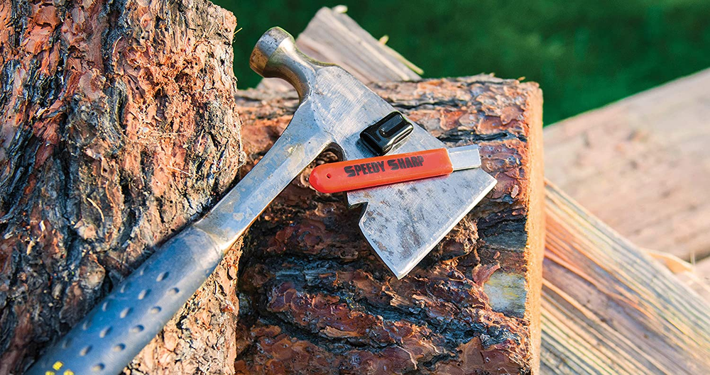 "The Original" Speedy Sharp Carbide Sharpener, Knife Sharpener, blue (3 pack)