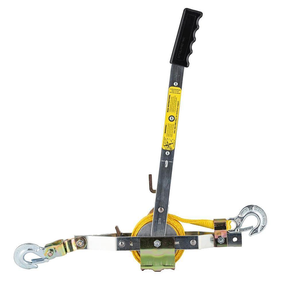 Maasdam Pow'R Pull 2000lb 12ft Web Strap Puller 1-Ton Manual Winch Tool