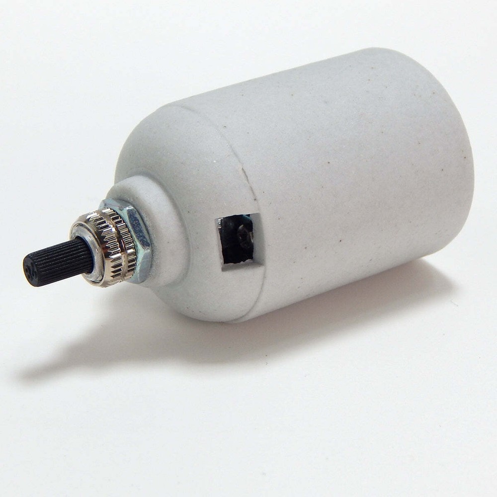 Porcelain Turn Knob Medium Base Socket