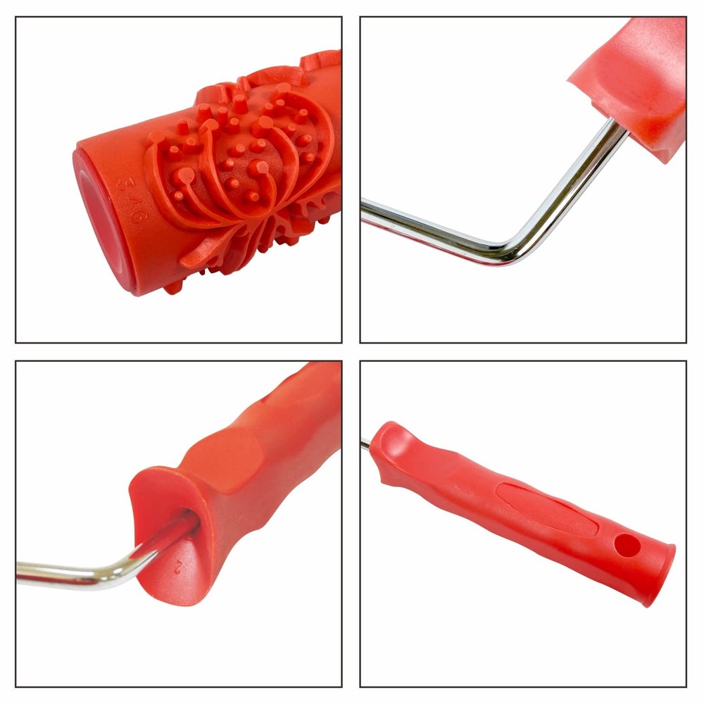Hanroy 7'' Patterned Paint Roller for Wall Decoration Classic Brick EG346T