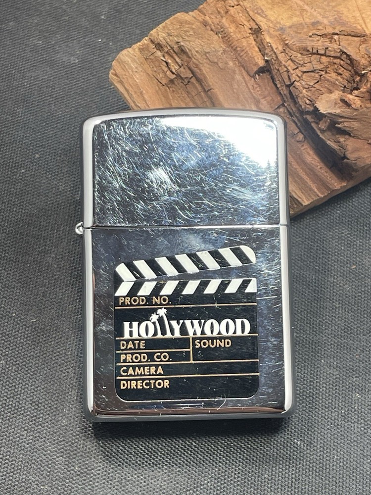 ZIPPO 2000 HOLLYWOOD CLAPBOARD POLISHED CHROME LIGHTER