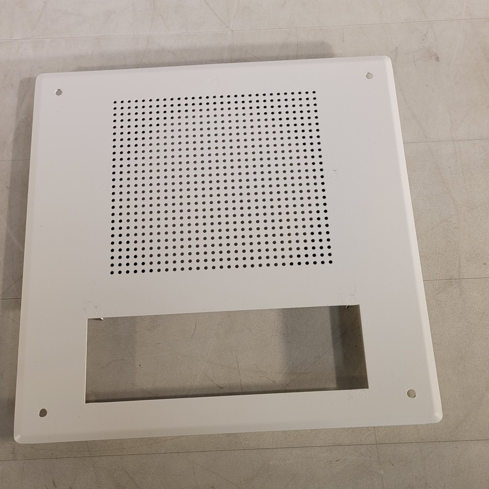 Digital Clock and Intercom Speaker Mounting Plate White 13" X 13"