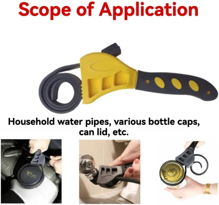EMSTAR 2PCS Strap Wrench Set, Adjustable Rubber Upgrade for 4...