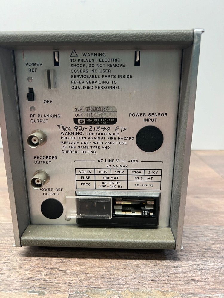 Hewlett Packard 435B Power Meter option 1