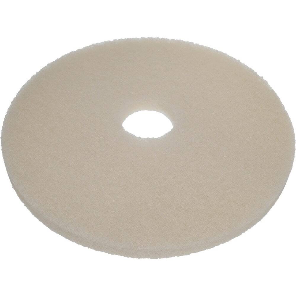PRO SOURCE Floor Stripping Pads: 5 Pack, White Fine Polyester, 15" Diameter