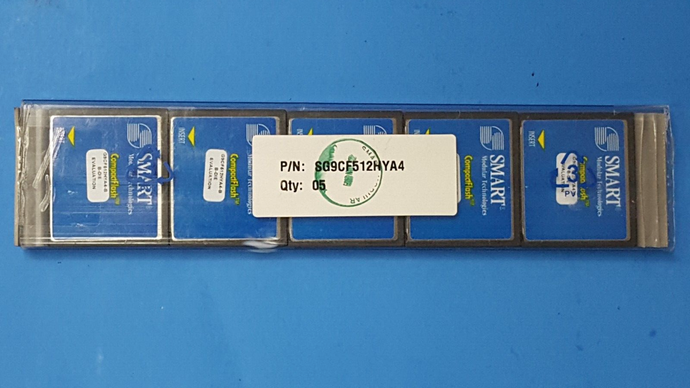 CF Memory , SG9CF512HYA4 , SMART , 512MB , COMPACT FLASH MEMORY CARD