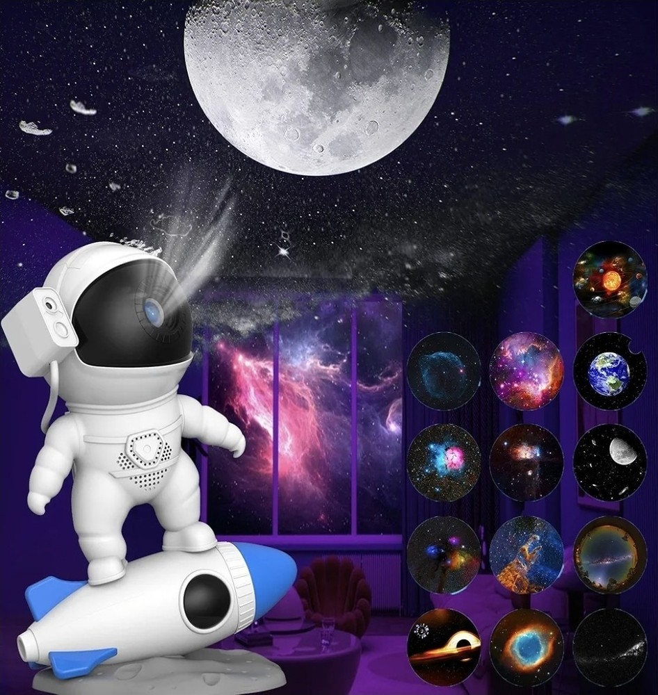 Rocket Astronaut Galaxy Projector Night Light 4th Generation