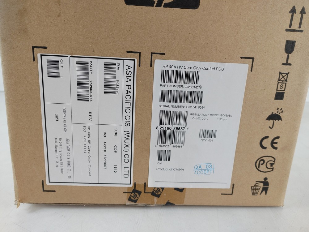 New HP EO4505N Core Only Power Distribution Unit Open Box
