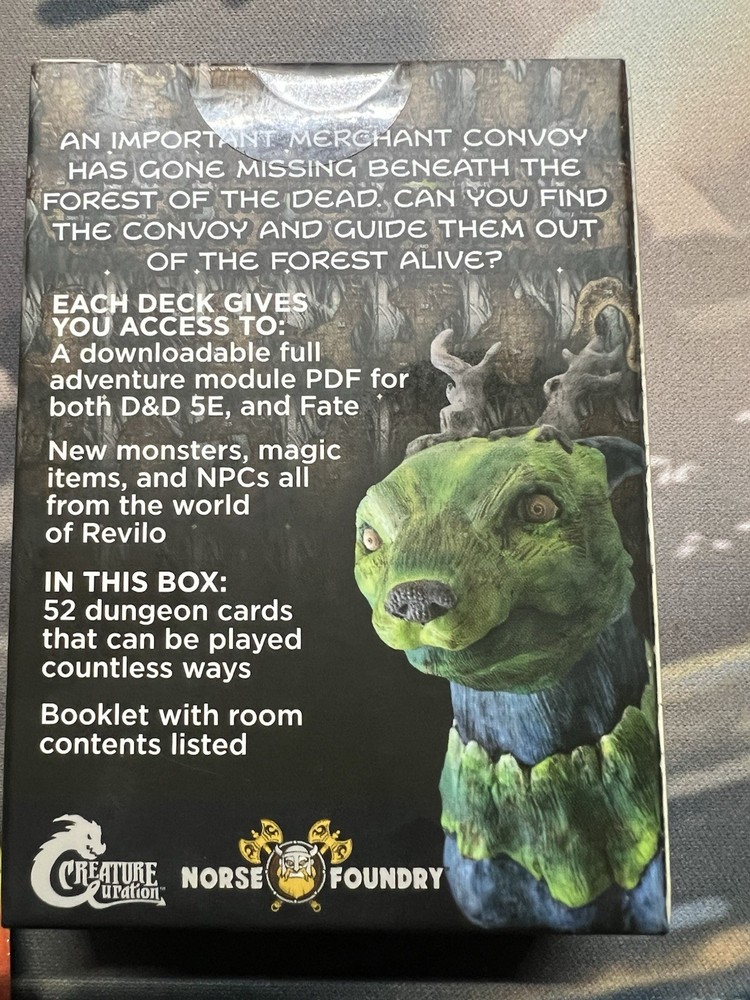 Creature Curation RPG Atmar's Cardography Bundle 1-5 and Dead Ends Booster Pack