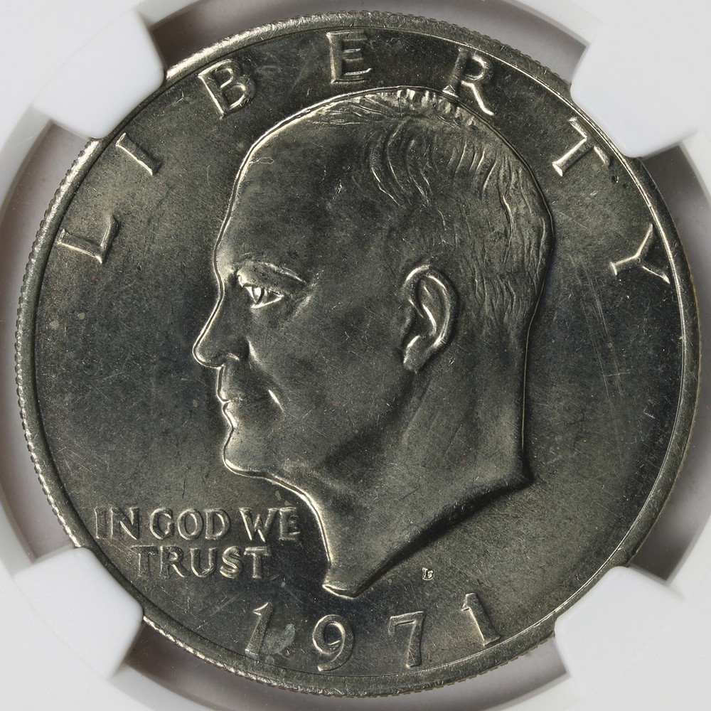 1971-D $1 Eisenhower Dollar NGC MS65