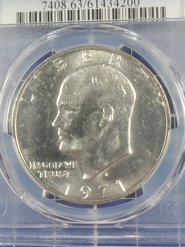 1971-S $1 PCGS MS63 40% Silver Eisenhower