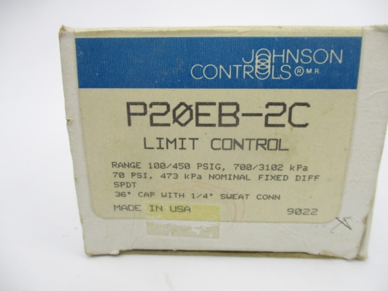 JOHNSON CONTROLS P20EB-2C 100-450PSI NSMP