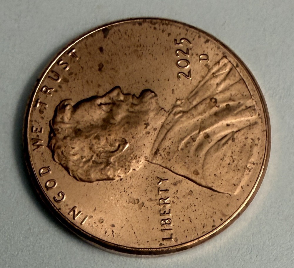 2025 D Uncirculated Lincoln Shield Penny Errors (#571)