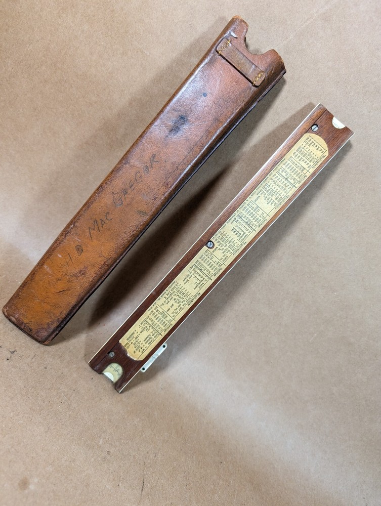 K&E Keuffel & Esser 4053 Log Log Duplex Decitrig Slide Rule w/ Case