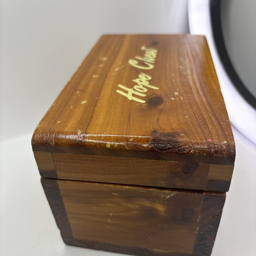 Vintage Cedar Mini Hand Made Hope Chest