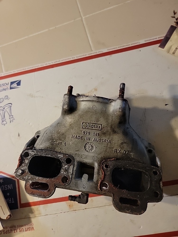 Good OEM 1995 Sea-Doo XP Exhaust Manifold Broken Stud