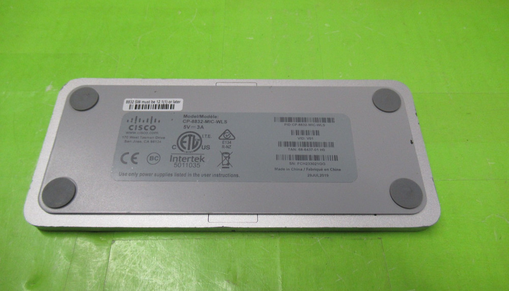 Cisco CP-8832-MIC-WLS Microphone Charging Station without AC Adapter