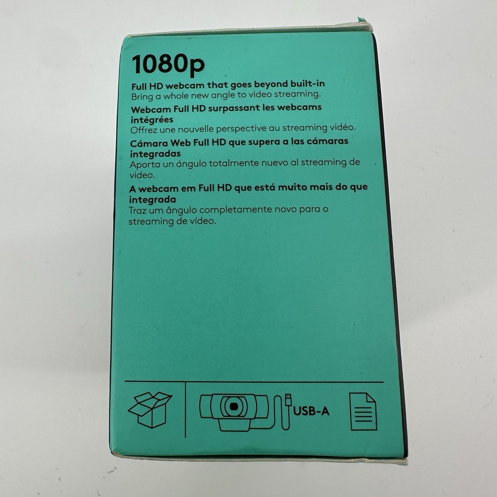 Logitech 1080p Webcam Pro Stream 30fps New