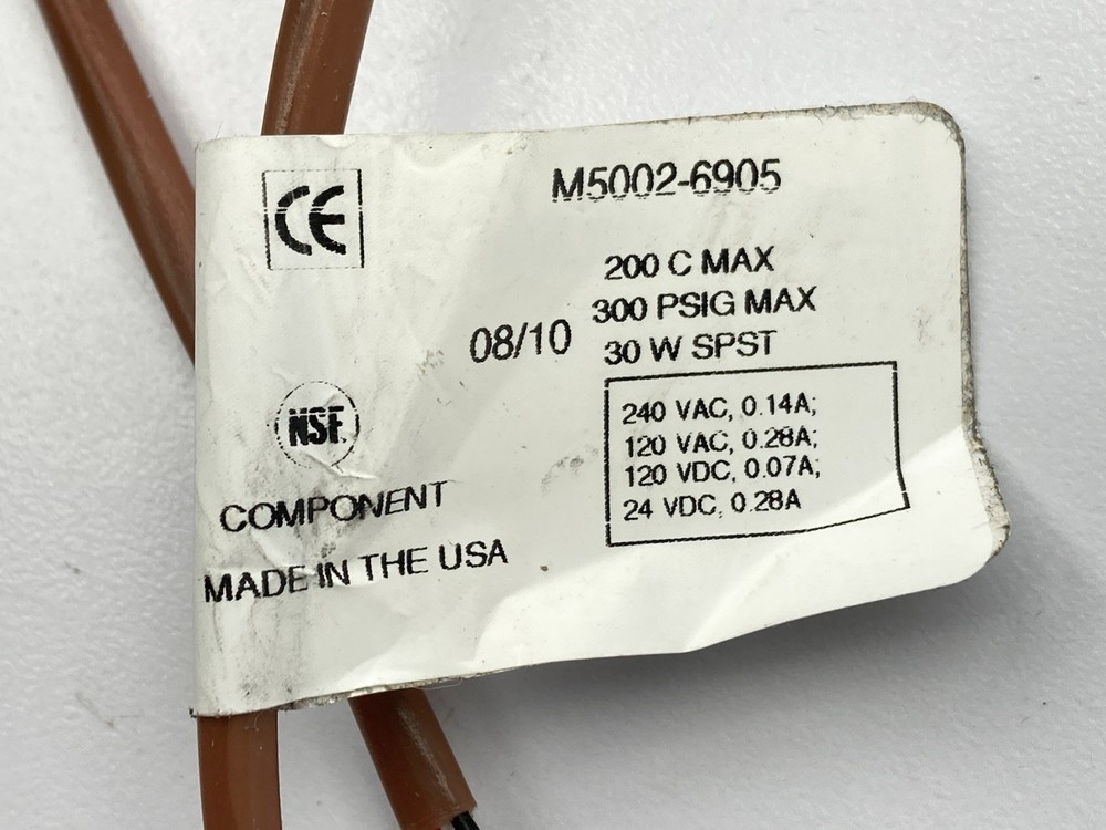 MADISON M5002-6905 FLOAT SWITCH SENSOR 36"LONG 200C-MAX 300PSIG-MAX 30W SPST