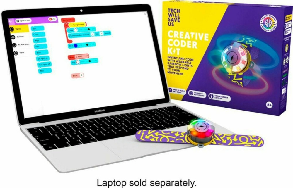 NEW Tech Will Save Us Creative Coder Kit Wearable Programmable STEM Activity
