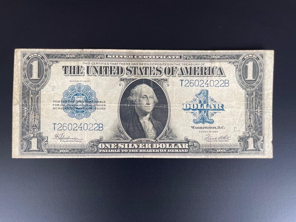 1923  $1 - SILVER CERTIFICATE “HORSE BLANKET” -LARGE SIZE NOTE