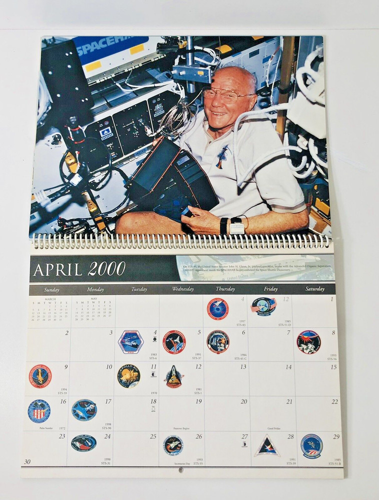 The Space Shuttle Collection, Vintage Calendars, 1999 and 2000