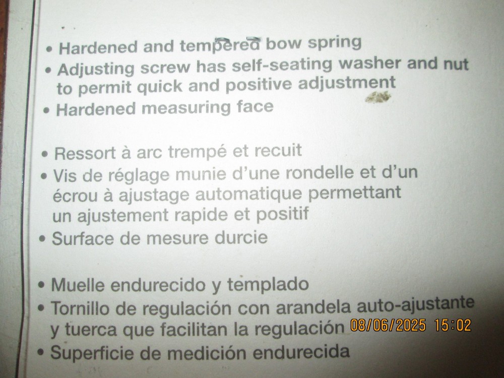 New General Tools 450-6 Flat Leg Machinist Adjustable Divider 6"